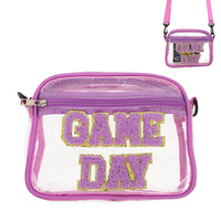 GAME DAY TRANSPARENT CROSSBODY BAG